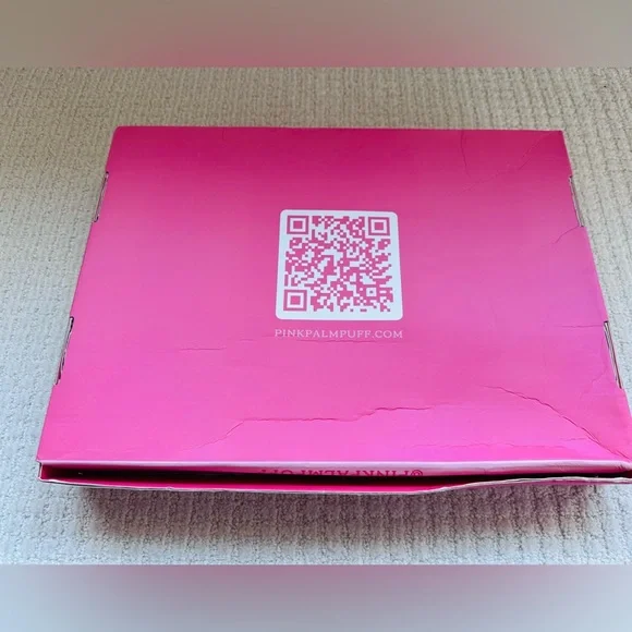 Pink Palm Puff Box - Picture 4 of 4